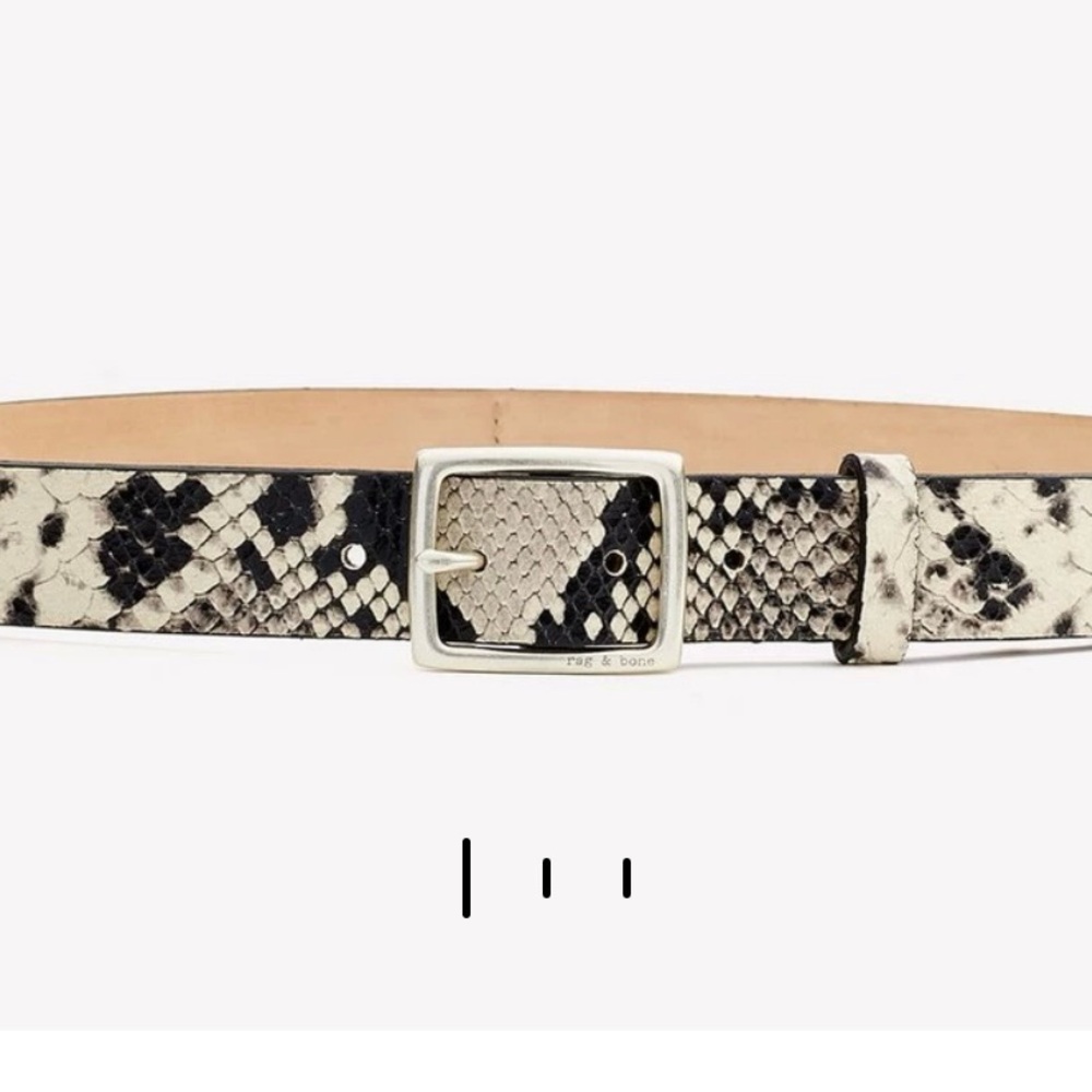 Rag and Bone NWT Boyfriend Belt Snakeskin